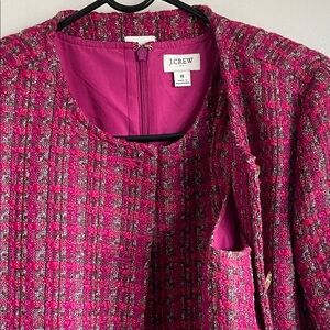 J. Crew Women's Pink Tweed Jacket and Dress